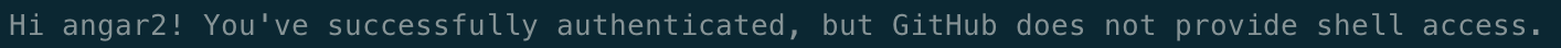 Github SSH 연결 확인